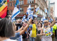 Stop The Hate’s NOVA 'rave' outside the Israeli Embassy in London, UK.