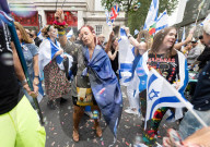Stop The Hate’s NOVA 'rave' outside the Israeli Embassy in London, UK.