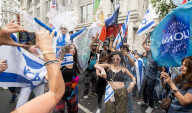 Stop The Hate’s NOVA 'rave' outside the Israeli Embassy in London, UK.
