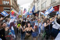 Stop The Hate’s NOVA 'rave' outside the Israeli Embassy in London, UK.