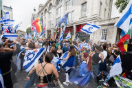 Stop The Hate’s NOVA 'rave' outside the Israeli Embassy in London, UK.