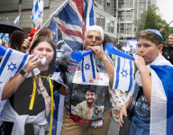 Stop The Hate’s NOVA 'rave' outside the Israeli Embassy in London, UK.