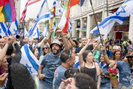 Stop The Hate’s NOVA 'rave' outside the Israeli Embassy in London, UK.