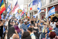 Stop The Hate’s NOVA 'rave' outside the Israeli Embassy in London, UK.