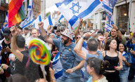 Stop The Hate’s NOVA 'rave' outside the Israeli Embassy in London, UK.