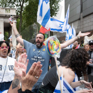 Stop The Hate’s NOVA 'rave' outside the Israeli Embassy in London, UK.