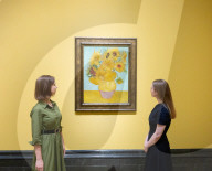 Van Gogh: Poets and Lovers exhibition at the National Gallery, London, UK.