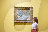 Van Gogh: Poets and Lovers exhibition at the National Gallery, London, UK.