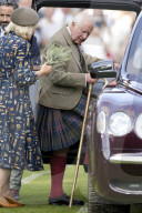 The King attends the Braemar Gathering in Braemar, UK.