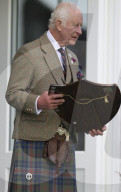 The King attends the Braemar Gathering in Braemar, UK.