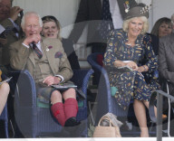 The King attends the Braemar Gathering in Braemar, UK.