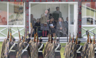 The King attends the Braemar Gathering in Braemar, UK.
