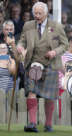 The King attends the Braemar Gathering in Braemar, UK.