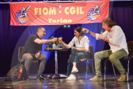 Elly Schlein in visita alla Festa dei Lavoratori di FIOM CGIL di Torino