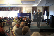 Tom Tugendhat attends the Northern Conservative Hustings