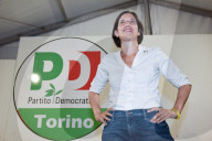 La segretario del Partito Democratico, Elly Schlein in visita alla Festa dell'Unit&#xe0; di Torino
