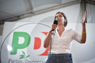 La segretario del Partito Democratico, Elly Schlein in visita alla Festa dell'Unit&#xe0; di Torino