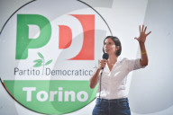 La segretario del Partito Democratico, Elly Schlein in visita alla Festa dell'Unit&#xe0; di Torino