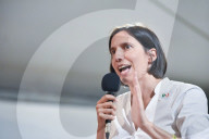 La segretario del Partito Democratico, Elly Schlein in visita alla Festa dell'Unit&#xe0; di Torino