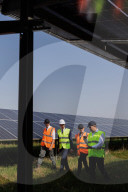 Energy Secretary Ed Miliband visits Tiln Farm Solar Park