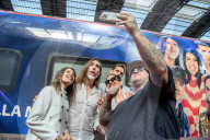 Milano - Presentazione nuova livrea Frecciarossa X Factor 2024