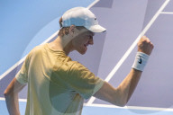 Jannik Sinner in allenamento per ATP Finals 2023