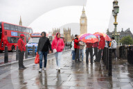 Weather on Westminster Bridge, London, UK