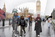 Weather on Westminster Bridge, London, UK