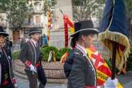 Floral offerings for the National Day of Catalonia.