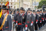 Floral offerings for the National Day of Catalonia.