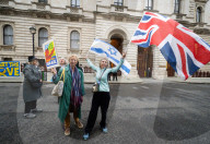 Protest Against UK Government’s Suspension of Arms Export Licences to Israel: at The Foreign Office, London, UK.