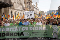 Barcelona - Pro-independence demonstration in Barcelona