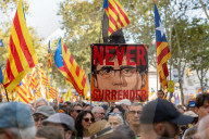 Barcelona - Pro-independence demonstration in Barcelona