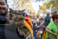 Barcelona - Pro-independence demonstration in Barcelona