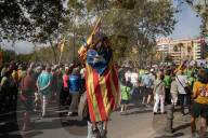Barcelona - Pro-independence demonstration in Barcelona