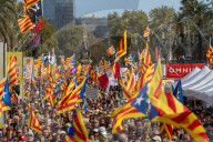 Barcelona - Pro-independence demonstration in Barcelona