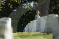 Volunteers beautify veterans' headstones in remembrance of 9/11