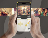 iPhone case that makes device a retro game console