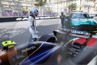Accident de Franco Colapinto (Williams) lors des essais du Grand Prix de F1 d'Azerbaïdjan à Bakou