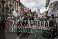 Milano - Manifestazione Palestinesi in Porta Romana