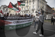 Milano - Manifestazione Palestinesi in Porta Romana