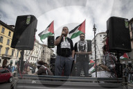 Milano - Manifestazione Palestinesi in Porta Romana