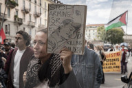 Milano - Manifestazione Palestinesi in Porta Romana