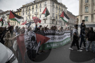 Milano - Manifestazione Palestinesi in Porta Romana