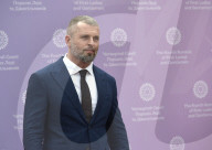 Actor Michael Douglas attends child safety summit in Kyiv