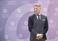 Actor Michael Douglas attends child safety summit in Kyiv