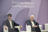 Actor Michael Douglas attends child safety summit in Kyiv