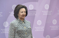 Actor Michael Douglas attends child safety summit in Kyiv