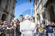 Sfilata delle Legioni Imperiali di Star Wars organizzata dal Museo Nazionale del Cinema in occasione con la mostra &quot;Movie Icons&quot; a Torino
Sfilata delle Legioni Imperiali di Star Wars organizzata dal Museo Nazionale del Cinema in occasione con l