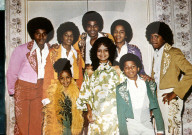 The Jackson family children (clockwise from top left: Jackie Jackson, Michael Jackson, Tito Jackson, Randy Jackson, Jermaine Jackson, Marlon Jackson, Latoya Jackson & Janet Jackson), circa 1970's. (Photo courtesy: CEA/Cache Agency)